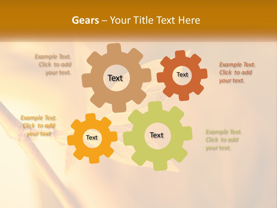 A Yellow Leaf Powerpoint Template Is Shown PowerPoint Template