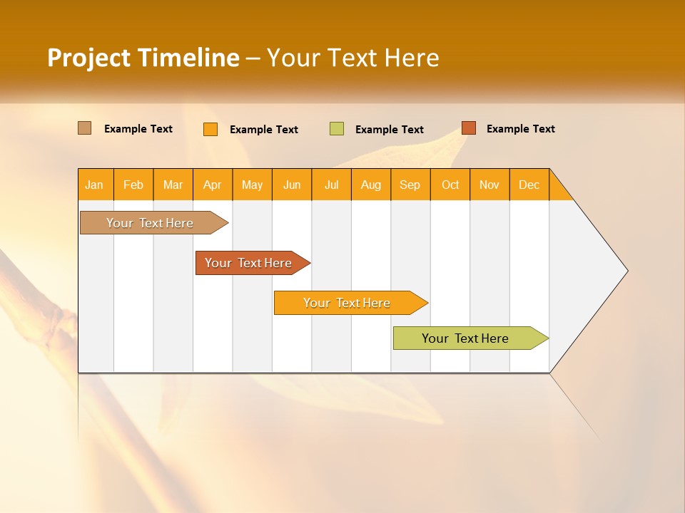 A Yellow Leaf Powerpoint Template Is Shown PowerPoint Template