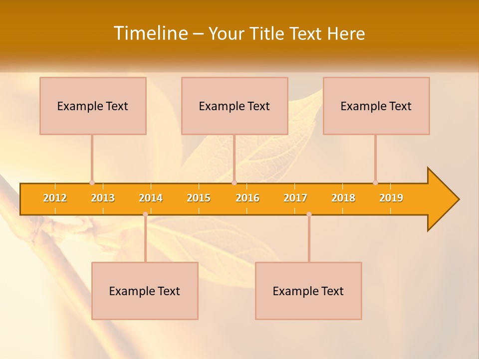A Yellow Leaf Powerpoint Template Is Shown PowerPoint Template