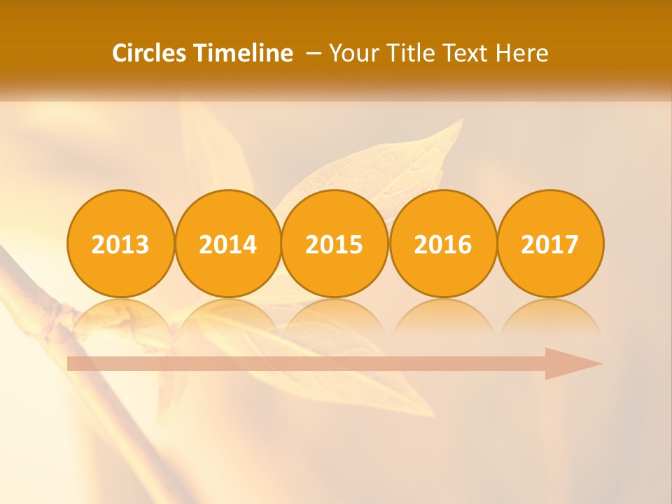 A Yellow Leaf Powerpoint Template Is Shown PowerPoint Template