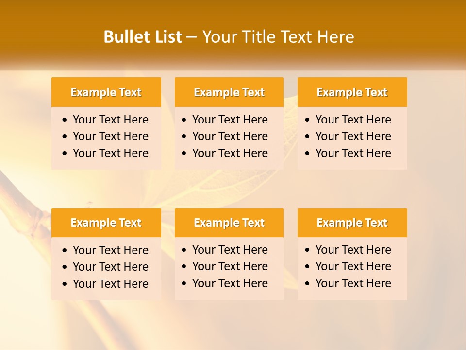 A Yellow Leaf Powerpoint Template Is Shown PowerPoint Template