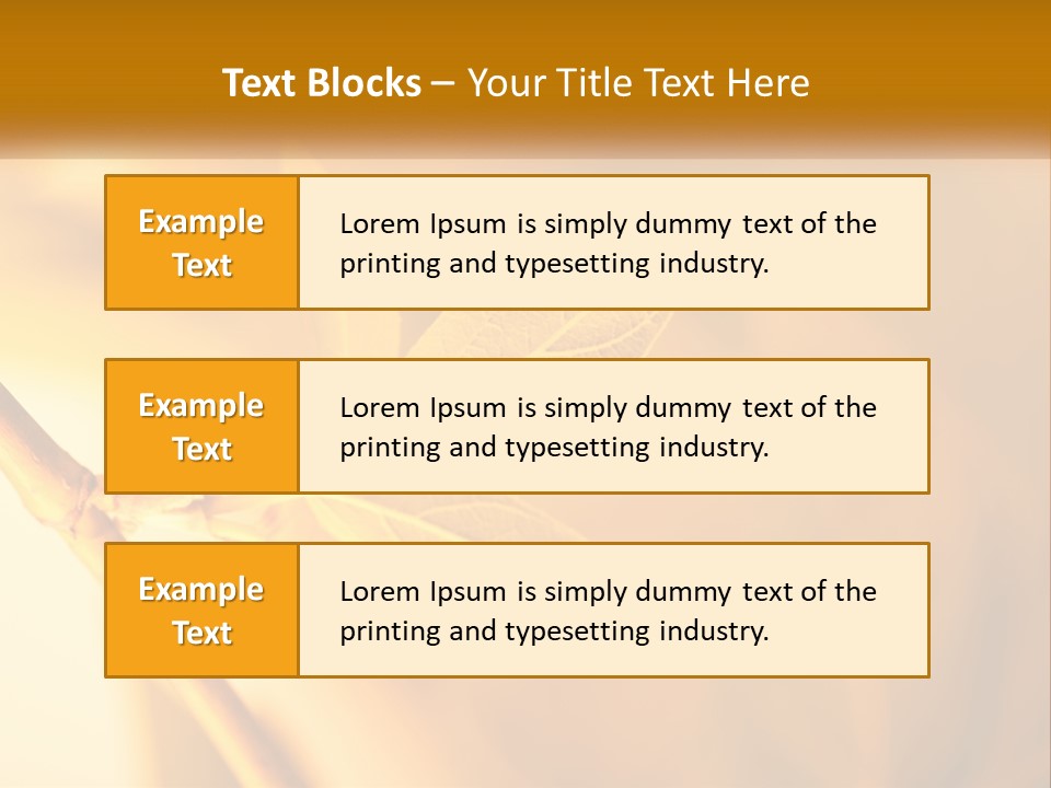 A Yellow Leaf Powerpoint Template Is Shown PowerPoint Template