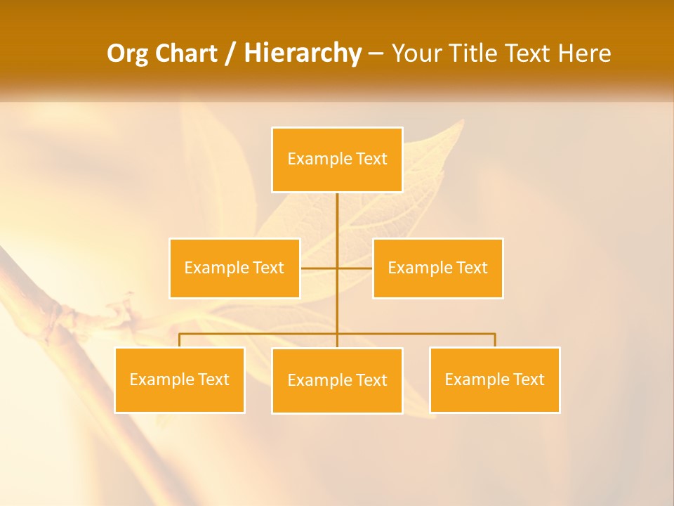 A Yellow Leaf Powerpoint Template Is Shown PowerPoint Template
