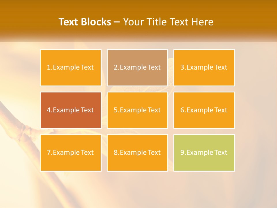 A Yellow Leaf Powerpoint Template Is Shown PowerPoint Template