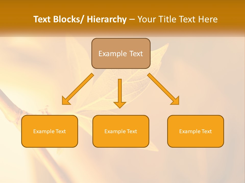 A Yellow Leaf Powerpoint Template Is Shown PowerPoint Template