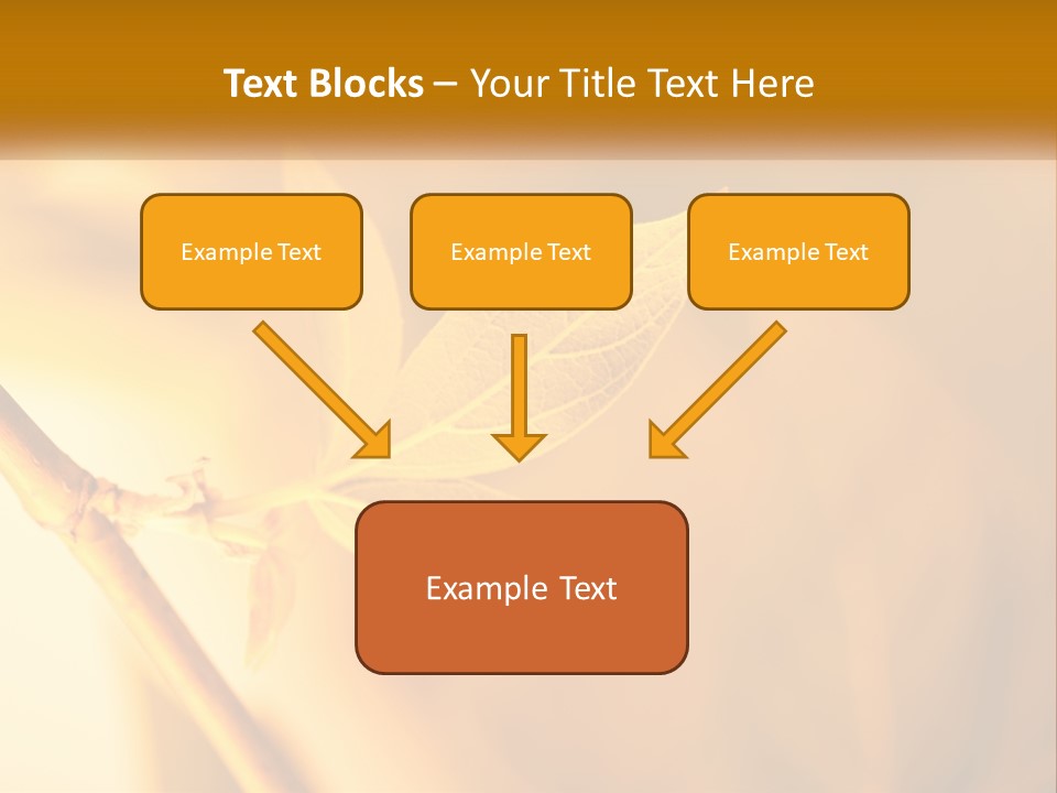 A Yellow Leaf Powerpoint Template Is Shown PowerPoint Template