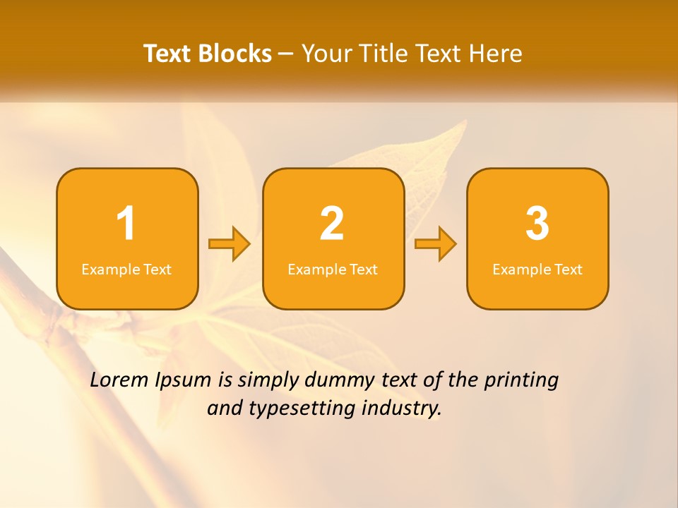 A Yellow Leaf Powerpoint Template Is Shown PowerPoint Template