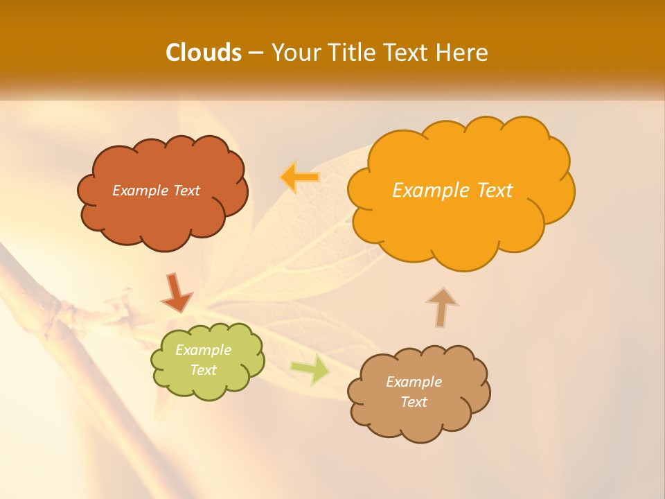 A Yellow Leaf Powerpoint Template Is Shown PowerPoint Template
