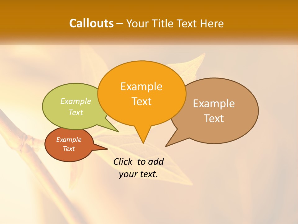 A Yellow Leaf Powerpoint Template Is Shown PowerPoint Template