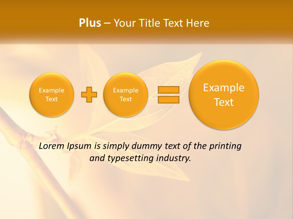 A Yellow Leaf Powerpoint Template Is Shown PowerPoint Template