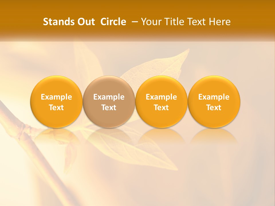 A Yellow Leaf Powerpoint Template Is Shown PowerPoint Template