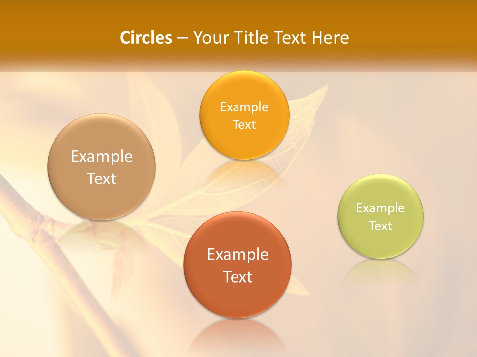 A Yellow Leaf Powerpoint Template Is Shown PowerPoint Template