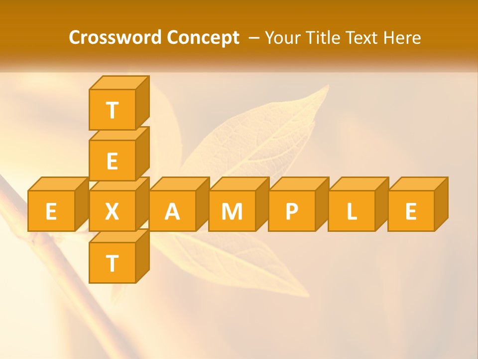 A Yellow Leaf Powerpoint Template Is Shown PowerPoint Template