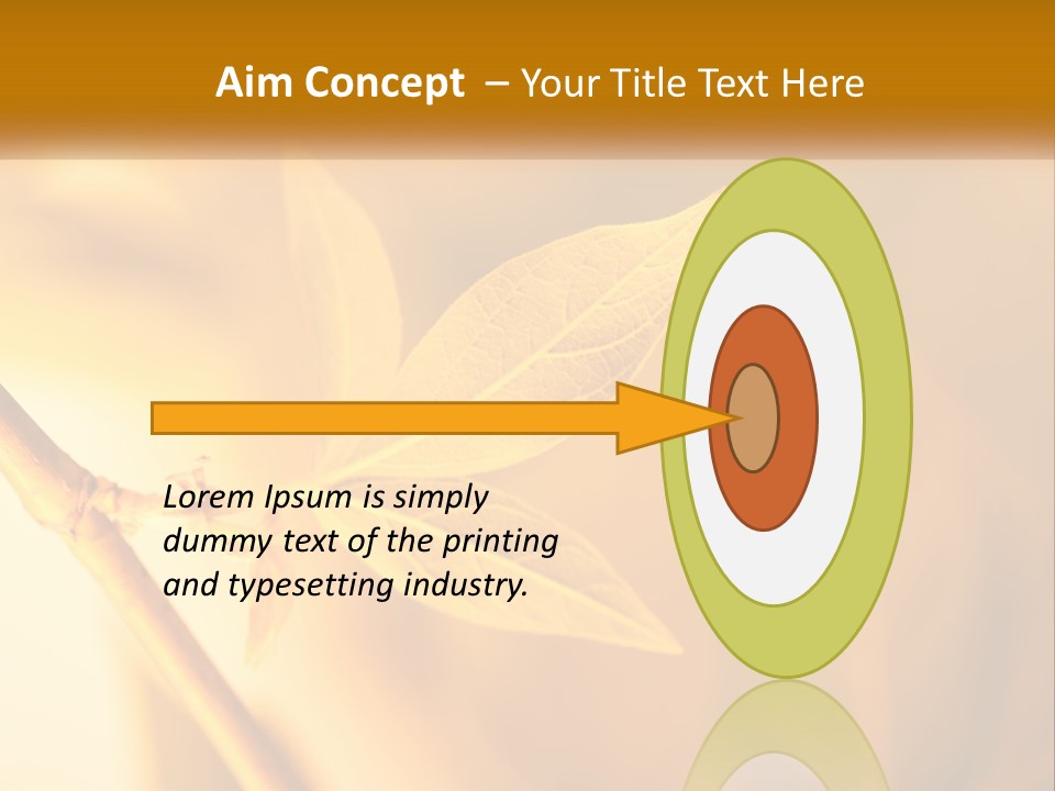 A Yellow Leaf Powerpoint Template Is Shown PowerPoint Template