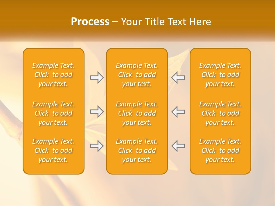 A Yellow Leaf Powerpoint Template Is Shown PowerPoint Template