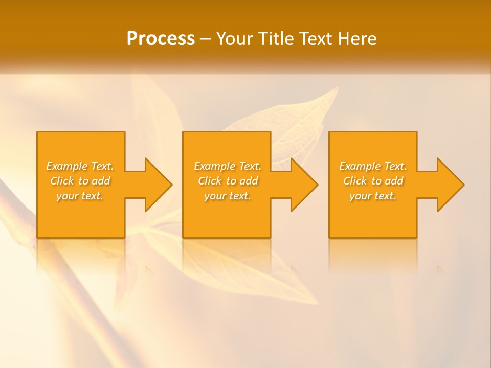 A Yellow Leaf Powerpoint Template Is Shown PowerPoint Template