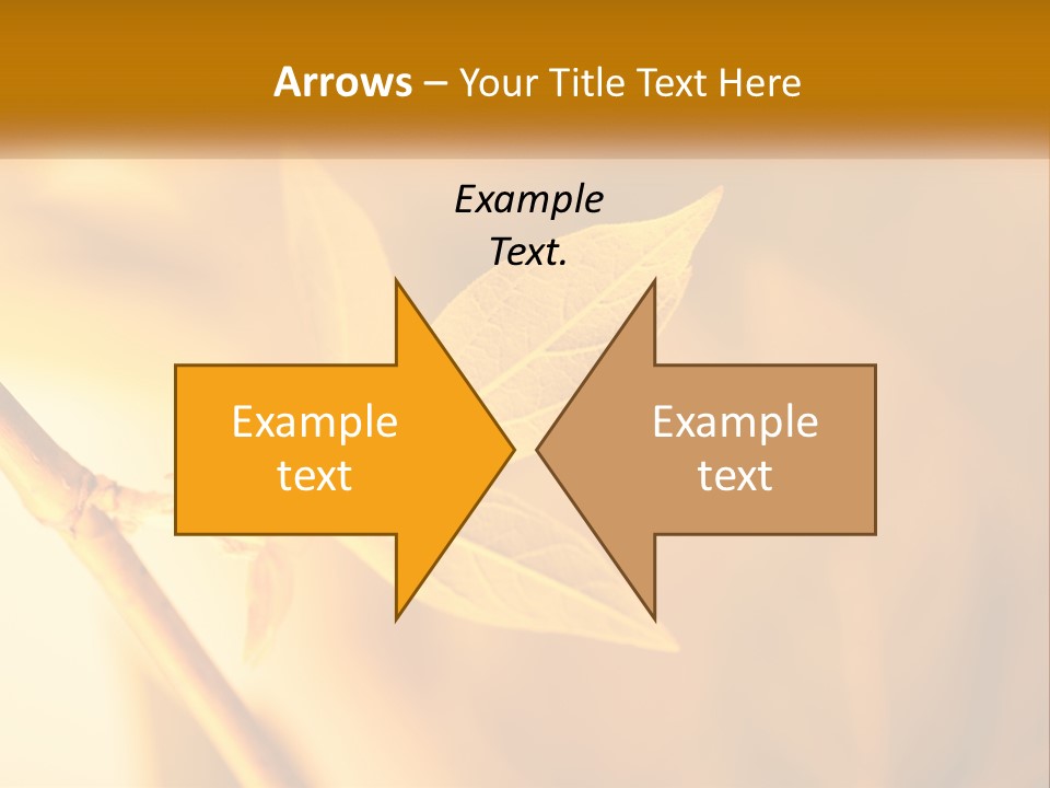 A Yellow Leaf Powerpoint Template Is Shown PowerPoint Template