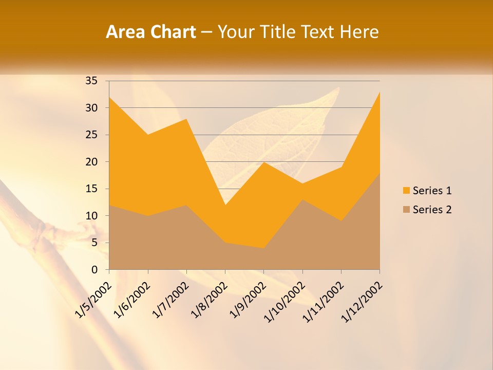 A Yellow Leaf Powerpoint Template Is Shown PowerPoint Template