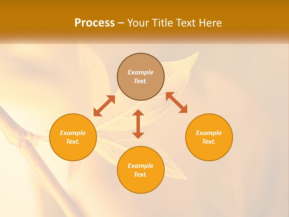A Yellow Leaf Powerpoint Template Is Shown PowerPoint Template
