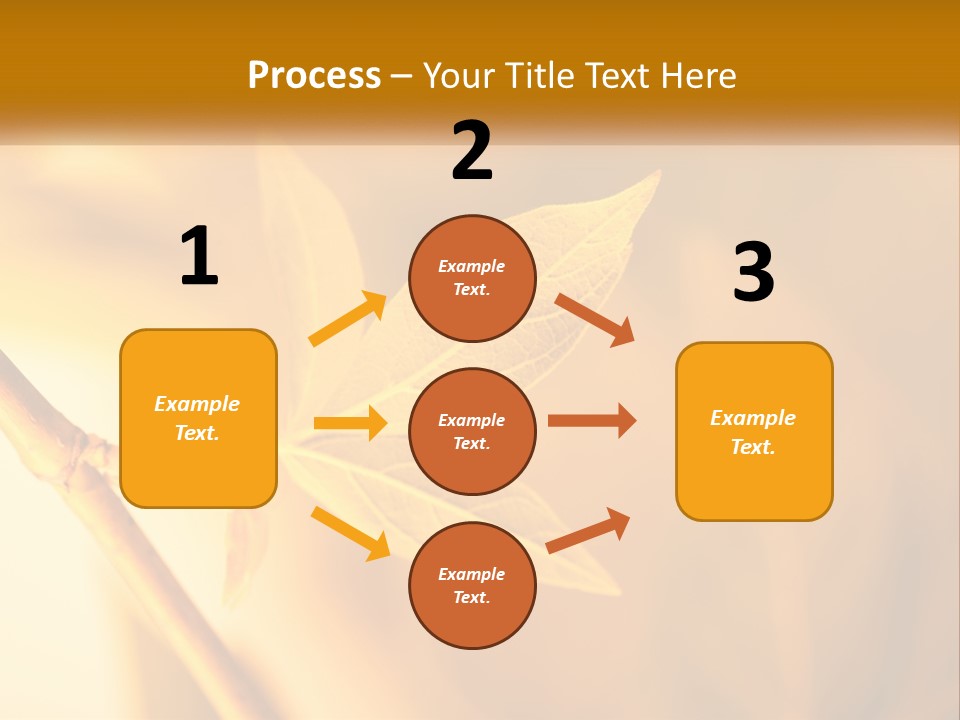 A Yellow Leaf Powerpoint Template Is Shown PowerPoint Template