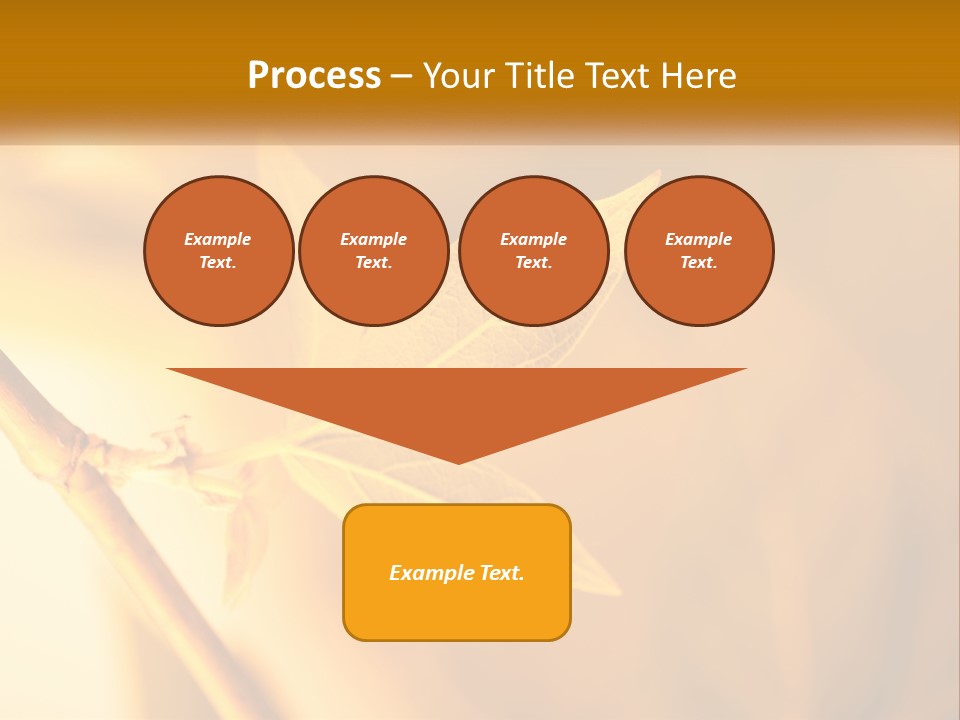 A Yellow Leaf Powerpoint Template Is Shown PowerPoint Template
