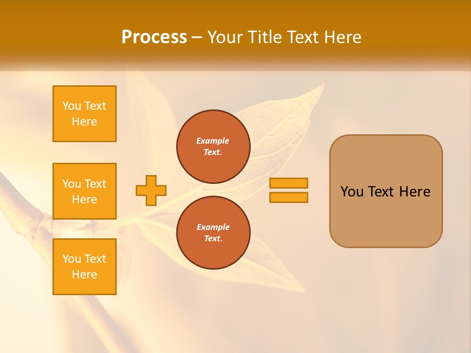 A Yellow Leaf Powerpoint Template Is Shown PowerPoint Template