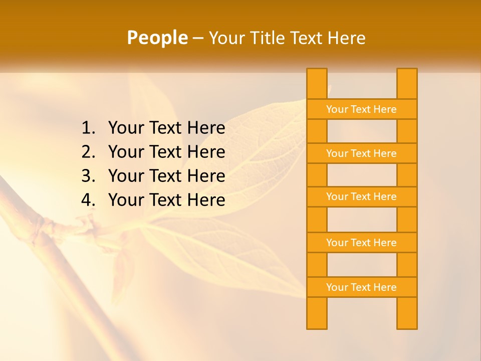 A Yellow Leaf Powerpoint Template Is Shown PowerPoint Template