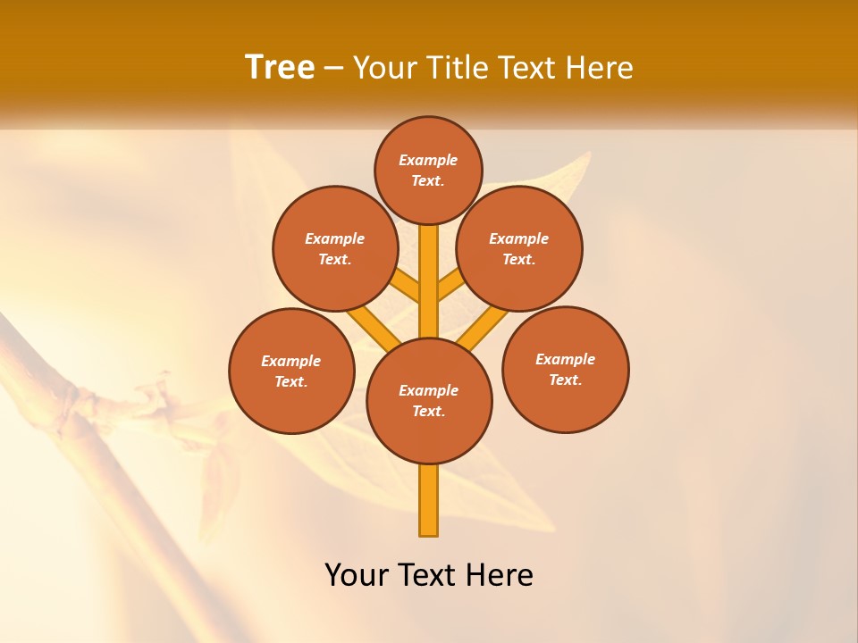 A Yellow Leaf Powerpoint Template Is Shown PowerPoint Template