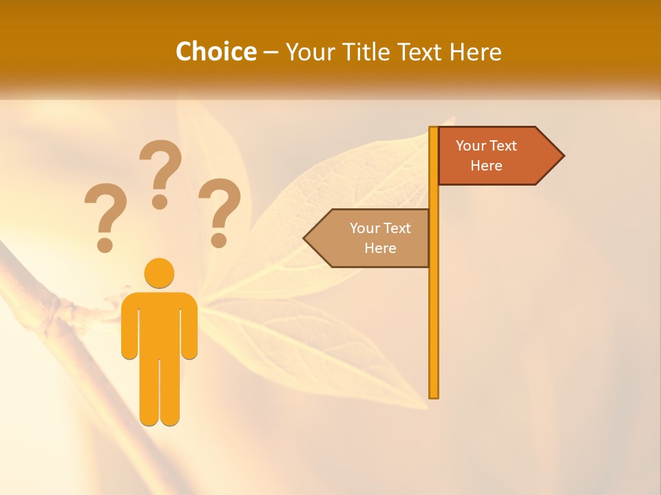 A Yellow Leaf Powerpoint Template Is Shown PowerPoint Template