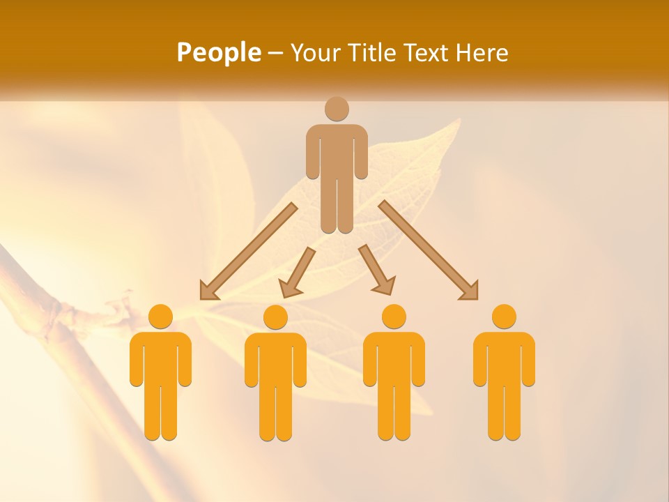 A Yellow Leaf Powerpoint Template Is Shown PowerPoint Template