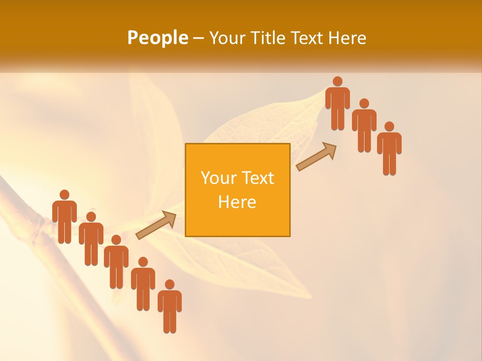 A Yellow Leaf Powerpoint Template Is Shown PowerPoint Template