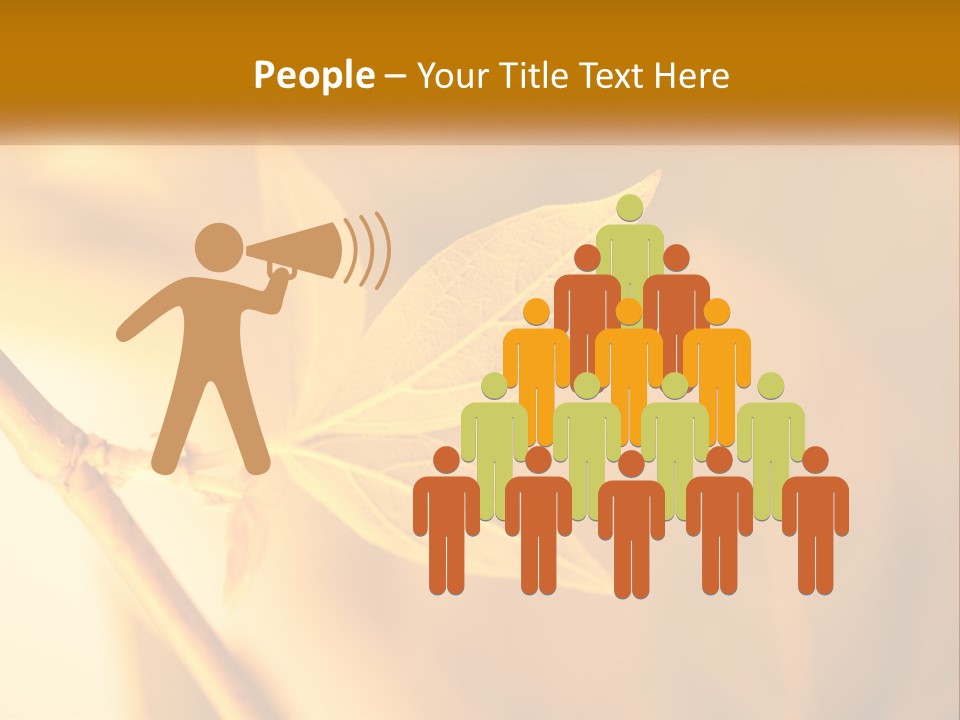 A Yellow Leaf Powerpoint Template Is Shown PowerPoint Template