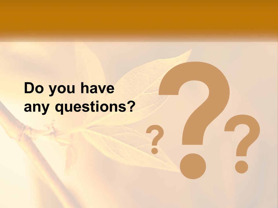 A Yellow Leaf Powerpoint Template Is Shown PowerPoint Template