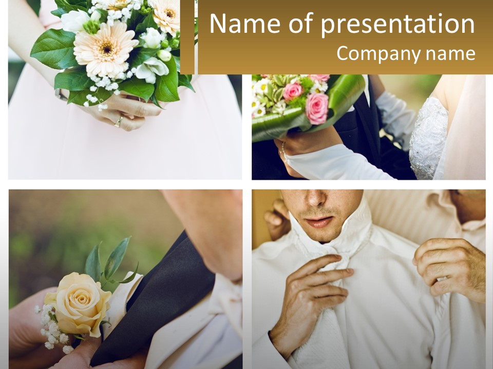 A Collage Of Photos Of A Man And Woman PowerPoint Template