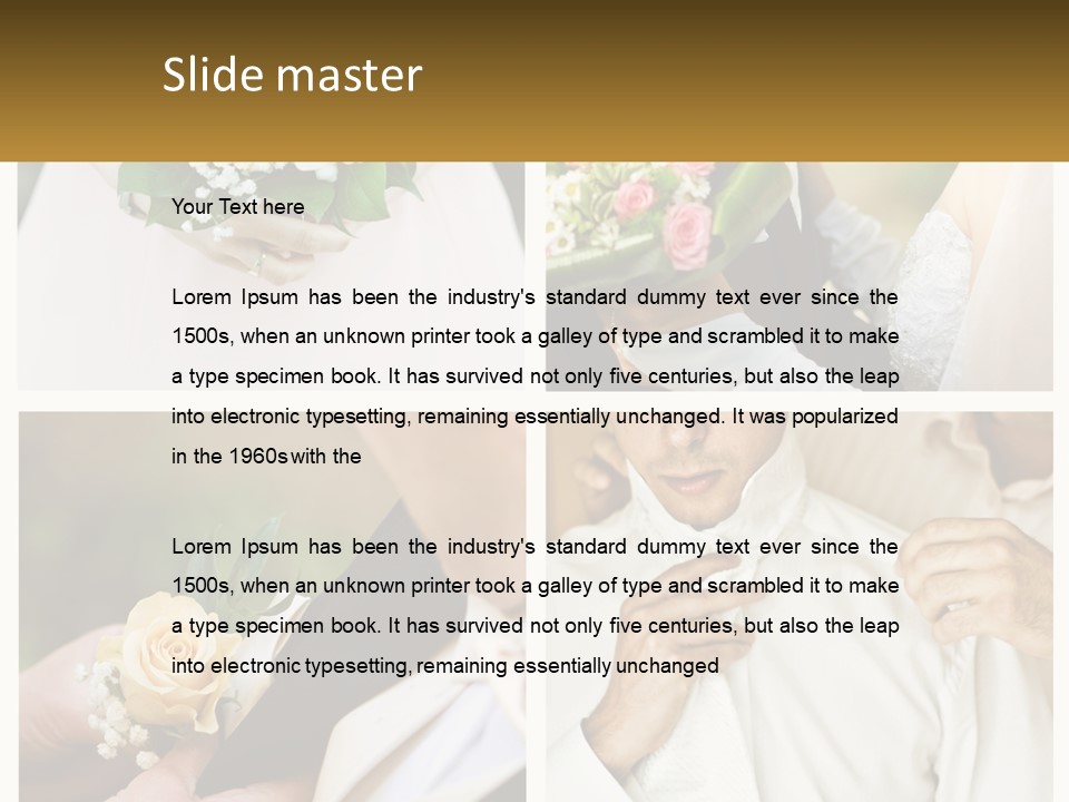 A Collage Of Photos Of A Man And Woman PowerPoint Template