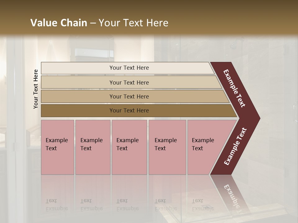 A Large Bathroom With A Walk In Shower PowerPoint Template