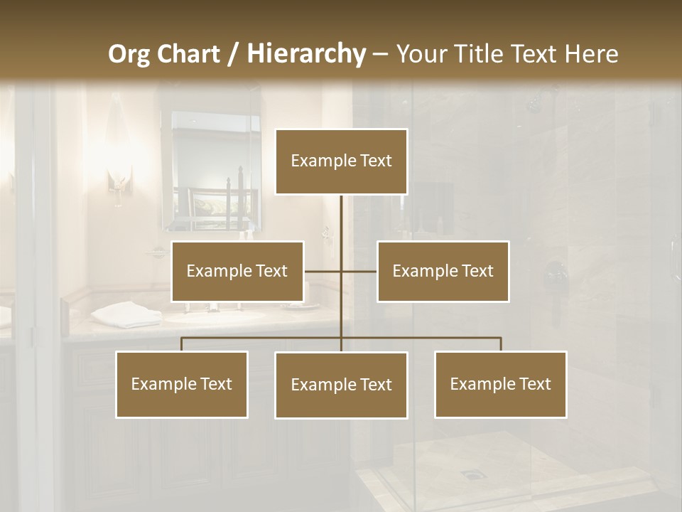 A Large Bathroom With A Walk In Shower PowerPoint Template