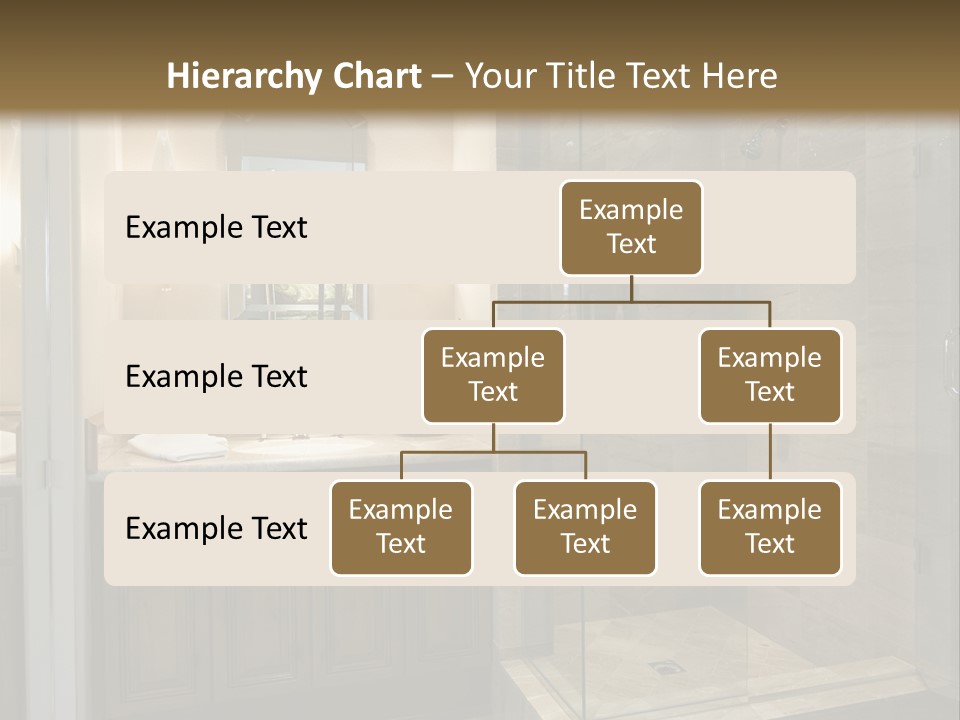 A Large Bathroom With A Walk In Shower PowerPoint Template