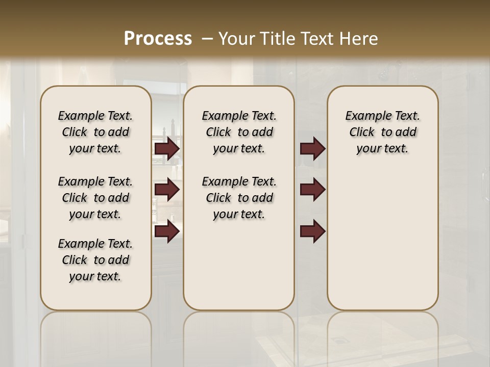 A Large Bathroom With A Walk In Shower PowerPoint Template
