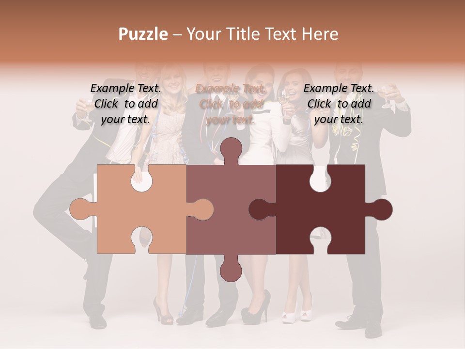 A Group Of People Holding A Large White Sign PowerPoint Template