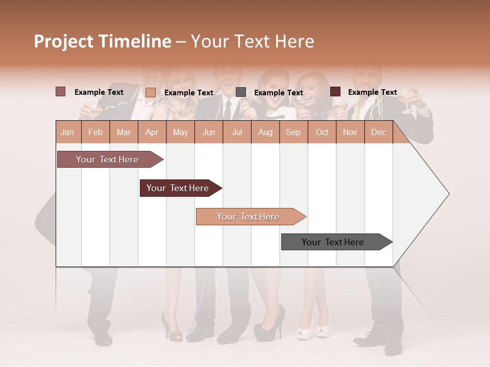 A Group Of People Holding A Large White Sign PowerPoint Template