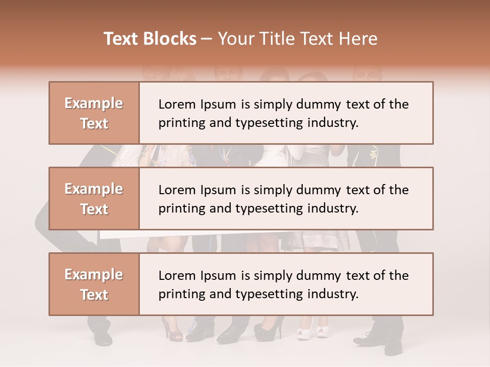 A Group Of People Holding A Large White Sign PowerPoint Template