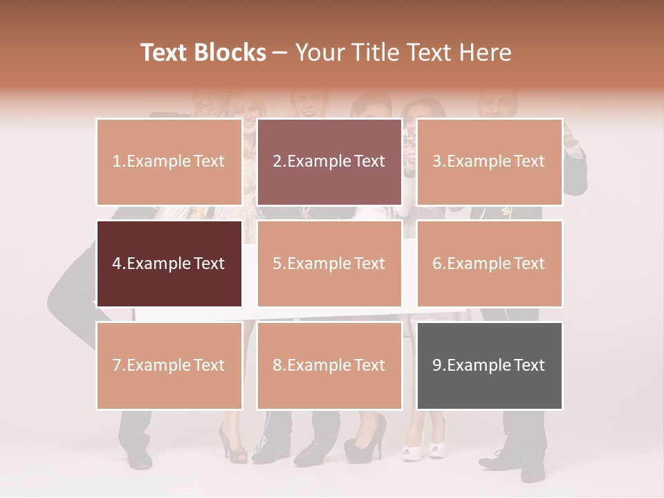 A Group Of People Holding A Large White Sign PowerPoint Template