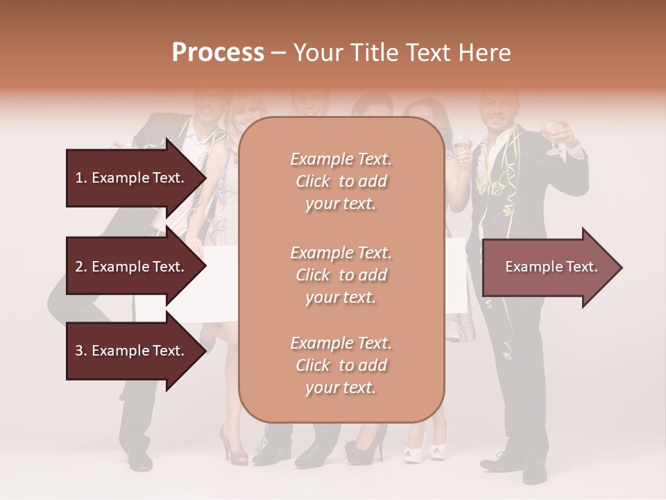 A Group Of People Holding A Large White Sign PowerPoint Template