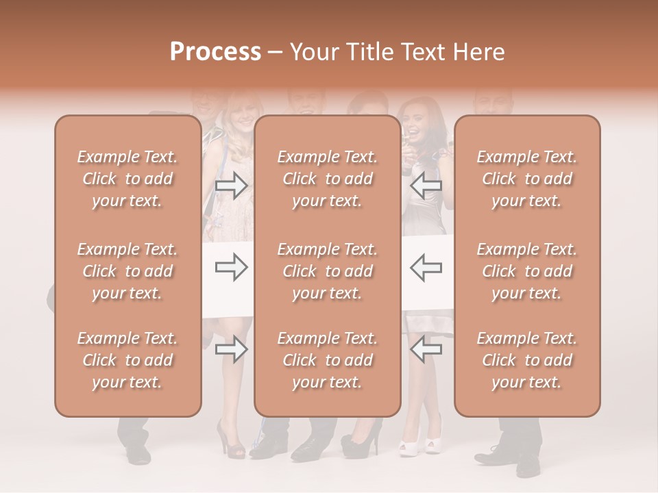 A Group Of People Holding A Large White Sign PowerPoint Template