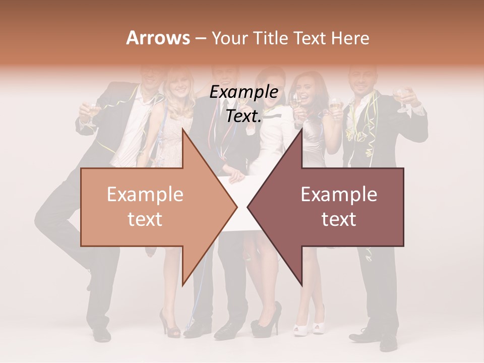 A Group Of People Holding A Large White Sign PowerPoint Template