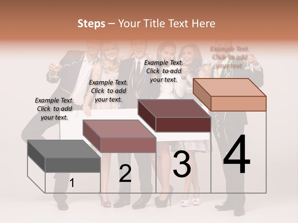 A Group Of People Holding A Large White Sign PowerPoint Template