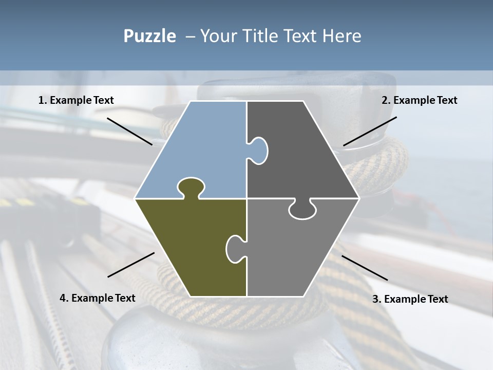 A Boat With A Rope On Top Of It PowerPoint Template