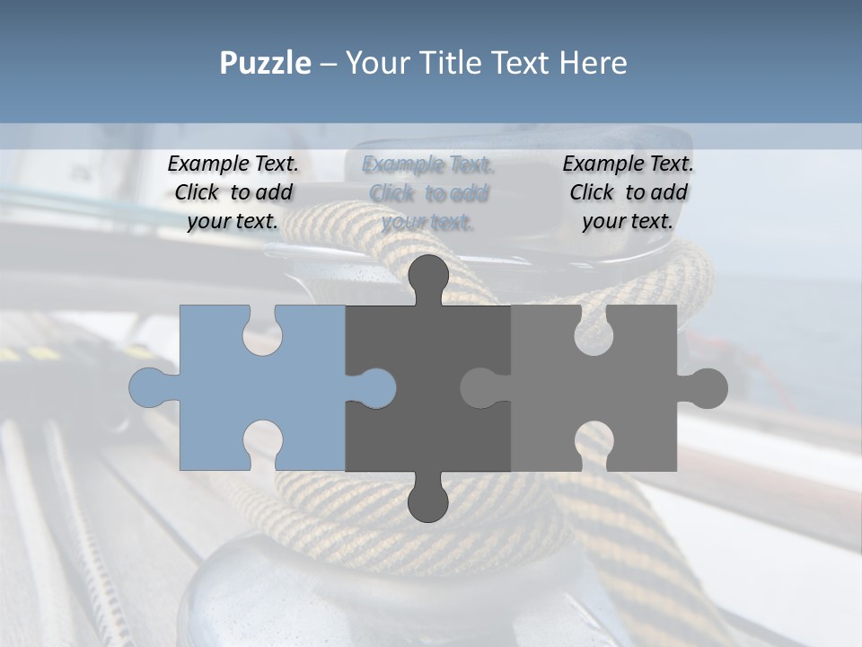 A Boat With A Rope On Top Of It PowerPoint Template