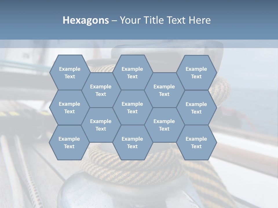 A Boat With A Rope On Top Of It PowerPoint Template